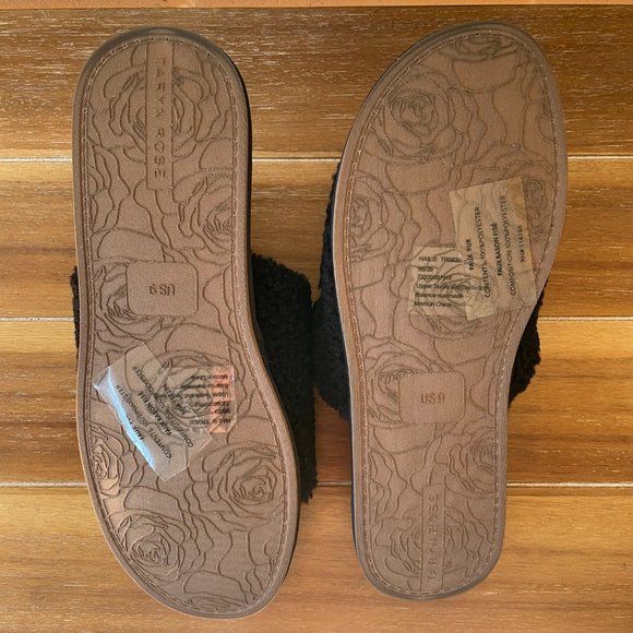 Taryn Rose Faux Shearling Slippers - Picture 5 of 6